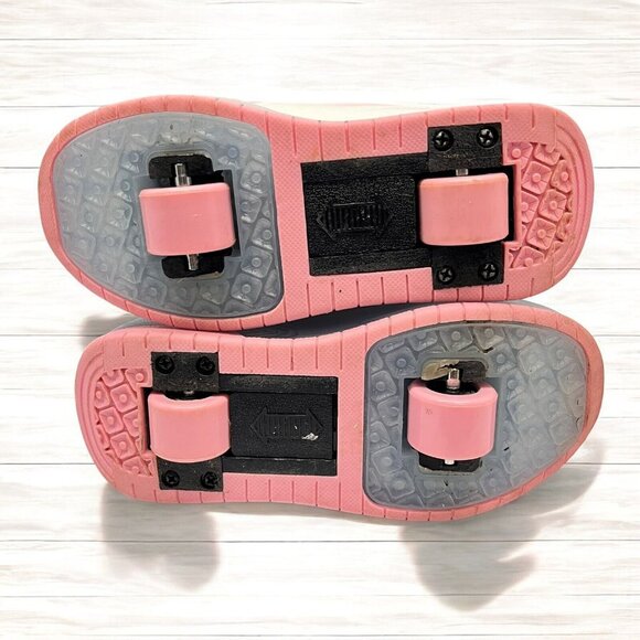 Jiandian Girls Roller Skates Shoes Euro 31Pink Round Toe Low Top Shoes - Picture 8 of 9